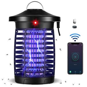 Smart Bug Zapper Indoor Outdoor Flying Insect Trap, Electric Zappers can be APP Remote and Voice Control, Compatible with Alexa and Google Home