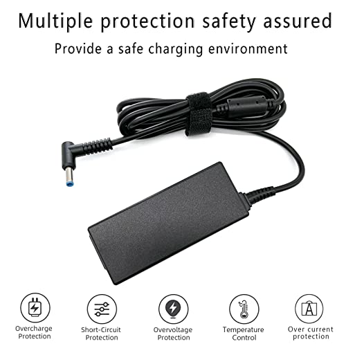 45W 19.5V 2.31A for HP Laptop Charger Blue Tip, HP Pavilion x360 11 13 15, Zbook 14u G4 G5 15u 15 G3, 15-f111dx 15-f211wm 15-f233wm 15-f278nr 15-r052nr 15-r132wm with Power Cord