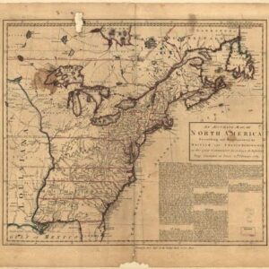 1763 Map| An accurate map of North America describing and distinguishing the British and Fr