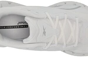 Reebok Women's Zig Dynamica 4.0 Sneaker, White/Silver Metallic, 6