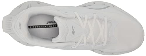 Reebok Women's Zig Dynamica 4.0 Sneaker, White/Silver Metallic, 6