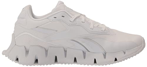 Reebok Women's Zig Dynamica 4.0 Sneaker, White/Silver Metallic, 6