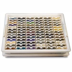 Bead Storage Solutions 45 Piece Assorted Craft Supplies Organizer & Elizabeth Ward Bead Storage Solutions 82 Piece Tiny Craft Supplies Organizer