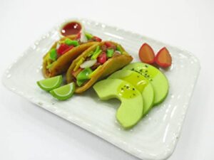 1:6 compatible with barbie dollhouse miniatures food chicken tacos bbq 16211