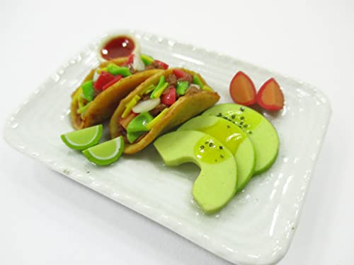 1:6 Compatible with Barbie Dollhouse Miniatures Food Chicken Tacos BBQ 16211