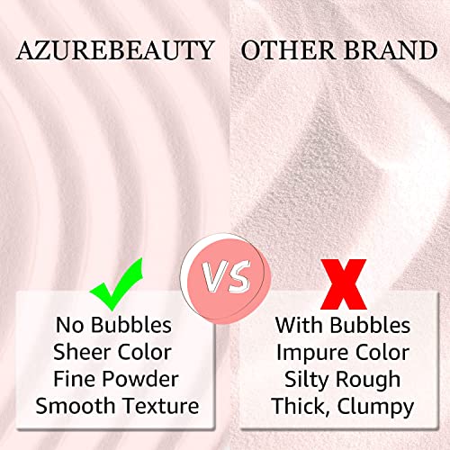 AZUREBEAUTY Dip Powder Nail Kit, 4 Colors Gentle Nude Pink Neutral Skin Dipping Powder System Liquid Set Recycling Tray with Base & Top Coat Activator for French Nail Art Manicure Salon DIY at Home