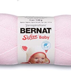 Bernat Softee Baby Pink Yarn - 3 Pack of 141g/5oz - Acrylic - 3 DK (Light) - 362 Yards - Knitting/Crochet