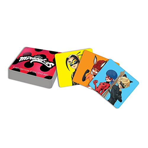 TCG Toys Miraculous Ladybug - Memory Matching Card Game - Featuring 72 Full Color Pieces - Promote and Improve Memory & Sensory Development Skills. Great Birthday Gift for Boys and Girls