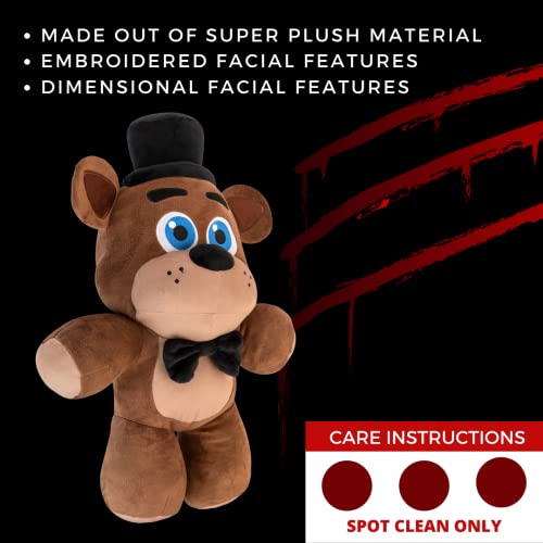 Five Nights at Freddy's Kids Bedding Super Soft Plush Cuddle Pillow Buddy, One Size, By Franco