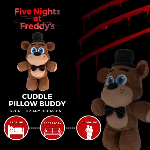 Five Nights at Freddy's Kids Bedding Super Soft Plush Cuddle Pillow Buddy, One Size, By Franco