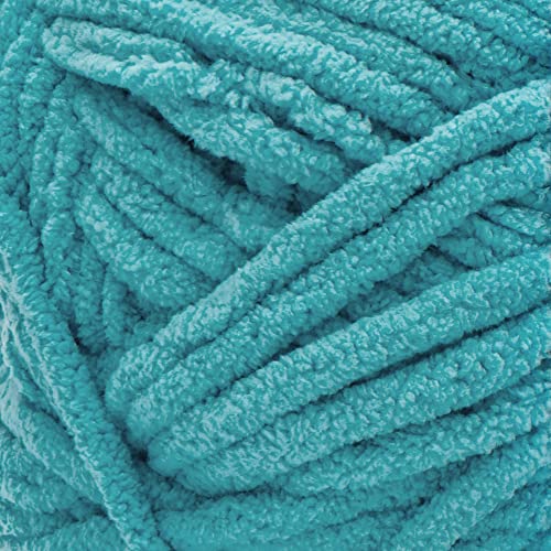 Bernat Baby Blanket BB Baby Teal Yarn - 1 Pack of 10.5oz/300g - Polyester - #6 Super Bulky - 220 Yards - Knitting/Crochet