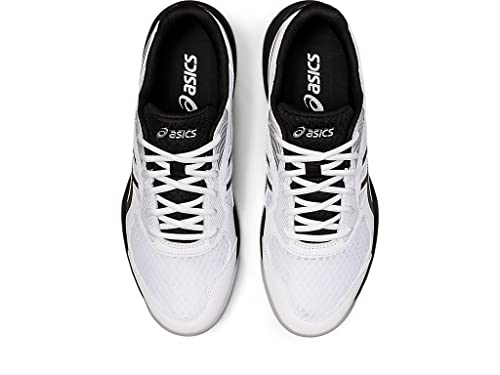 ASICS Men's Upcourt 5 Volleyball Shoes, 9, White/Gunmetal