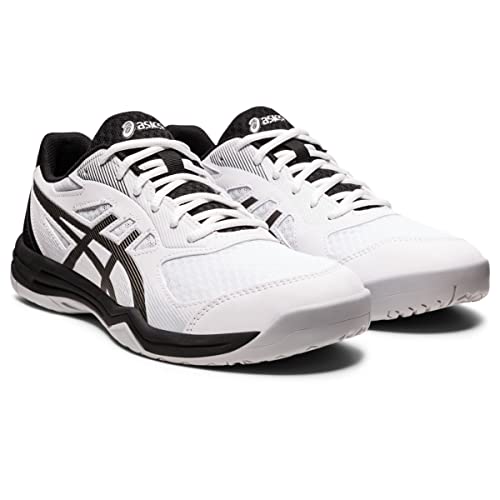 ASICS Men's Upcourt 5 Volleyball Shoes, 9, White/Gunmetal