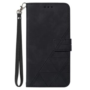 flip case cover wallet case compatible with infinix hot 10 lite-smart 5-x657,premium pu leather adjustable cross-body strap with card holder flip protective cover [kickstand feature] [wrist strap] pho