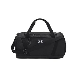 under armour women's undeniable signature duffle , (001) black / / metallic harbor blue , one size fits most