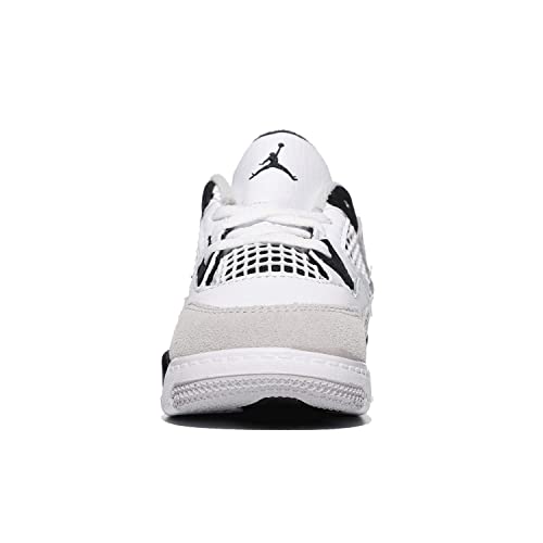 Jordan Baby Boy's Air Jordan 4 Retro (Infant/Toddler) White/Black/Neutral Grey 10 Toddler M