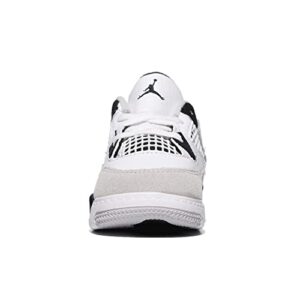 Jordan Baby Boy's Air Jordan 4 Retro (Infant/Toddler) White/Black/Neutral Grey 7 Toddler M