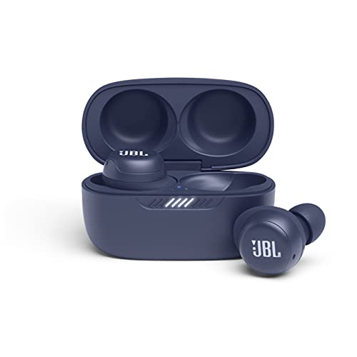 JBL Live Free NC+ - True Wireless in-Ear Noise Cancelling Bluetooth Headphones with Active Noise Cancelling, Microphone, Up to 21H Battery, Wireless Charging (Blue) (Renewed)