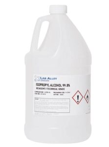 isopropyl alcohol 99.8% lab grade, 4 x 4 liters case