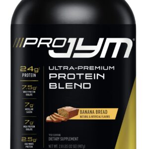 JYM Supplement Science Pro JYM 2lbs Banana Bread Protein Powder | Whey, Milk, Egg White Isolates, & Casein | Muscle Growth, Recovery, for Men & Women (PRJ02BB)