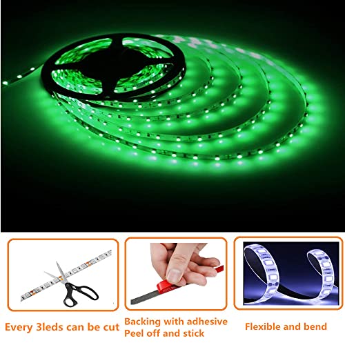 LED Boat Strip Lights, 32.8FT Marine Pontoon Led Lights, Waterproof Boat Interior Light, Under Gunnel Lights, Boat Deck Light, Night Fishing Lights, Good for Pontoon Bass Fishing Yacht Kayak (Green)