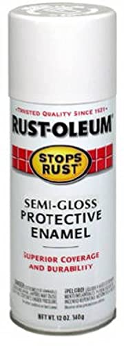 Rust-Oleum 7797830 Stops Rust Spray Paint, 12-Ounce, Semi Gloss White (Pack of 2)