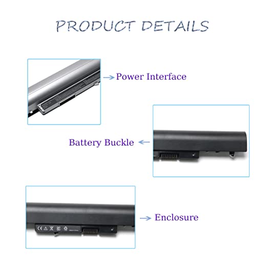 VNYUNQWE 776622-001 Battery Replacement for HP Spare 776622-001 Laptop Battery LA04 728460-001 752237-001 15-1272WM 15-N210DX HSTNN-UB5M TPN-Q130 TPN-Q131 Pavilion 14 15 TouchSmart Series