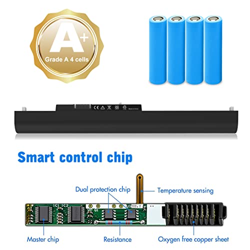 VNYUNQWE 776622-001 Battery Replacement for HP Spare 776622-001 Laptop Battery LA04 728460-001 752237-001 15-1272WM 15-N210DX HSTNN-UB5M TPN-Q130 TPN-Q131 Pavilion 14 15 TouchSmart Series