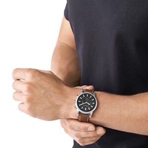 Michael Kors Hutton Chronograph Luggage Leather Watch (Model: MK8955)