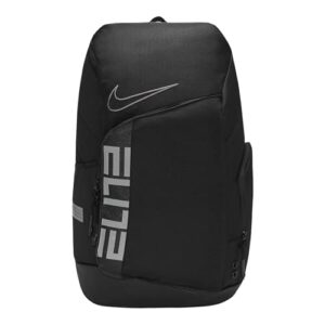 nike elite pro basketball backpack ba6164 (black/black/grey, one size)