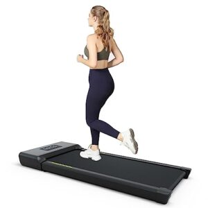 superun under desk treadmill, walking pad, portable treadmill with remote control led display, quiet walking jogging machine for office home use