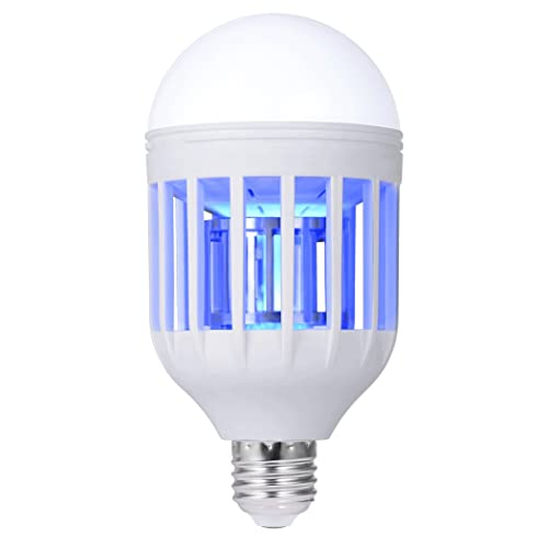 Bug Zapper Light Bulb, 2 in 1 Mosquitoes Killer Lamp Led Electronic Insect & Fly Killer, Porch Light for Entryway, Doorway, Corridor, Balcony and Patio