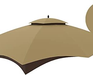 SCOCANOPY Replacement Canopy Top for The Lowe's Gazebo Model #GF-12S004B-1 / GF-12S004BTO (Beige)