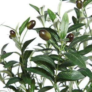 OAKRED Artificial Olive Tree,6FT Tall Fake Plant Faux Olive Plants for Indoor,Natural Fake Tree,Artificial Silk Plants for Office Home Living Room Floor Patio Greening Porch Decor,Set of 1