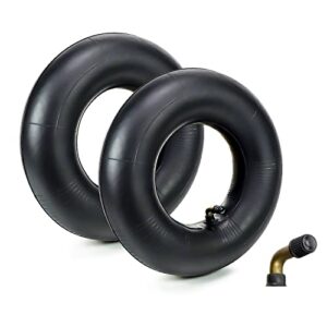 4.10/3.50-4" lawn tire inner tubes with tr-13 straight valve stem (2-pack) heavy duty replacement for wheelbarrow tire 4",trunk, tractor, garden carts,golf cart, mowers and more