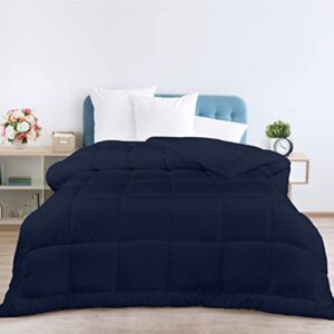 Utopia Bedding All Season Down Alternative Quilted Twin/Twin XL Comforter - Duvet Insert with Corner Tabs- Machine Washable – Bed Comforter - Navy