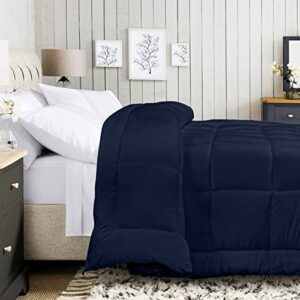 Utopia Bedding All Season Down Alternative Quilted Twin/Twin XL Comforter - Duvet Insert with Corner Tabs- Machine Washable – Bed Comforter - Navy