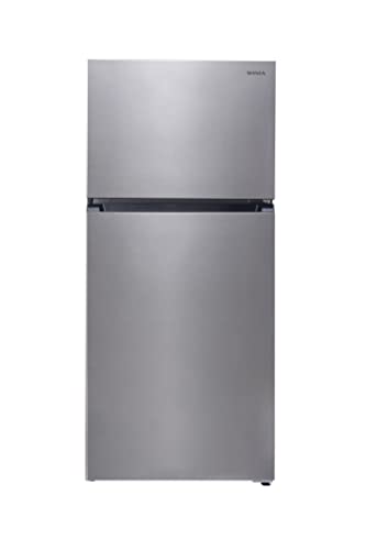 Winia 18 cu. Ft. Top Freezer Refrigerator with Icemaker - Stainless Steel