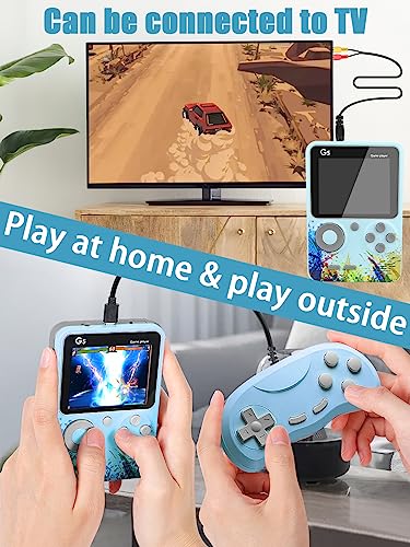 Fadist Handheld Game Console, Retro Mini Game Console with 500 Classic Games, 3.0 inch Screen, Rechargeable Battery, Portable Game Console, Support TV, Ideal Gift for Kids, Friend, Lover