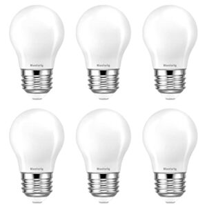 maelsrlg 25 watt equivalent led light bulbs, dimmable, soft white 2700k, e26 medium base, low watt led bulbs, 2w 200lm, a15 frosted, pack of 6