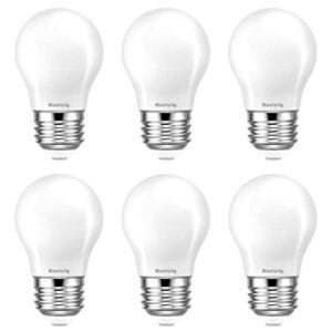 Maelsrlg 25 Watt Equivalent LED Light Bulbs, Dimmable, Soft White 2700K, E26 Medium Base, Low Watt LED Bulbs, 2W 200LM, A15 Frosted, Pack of 6