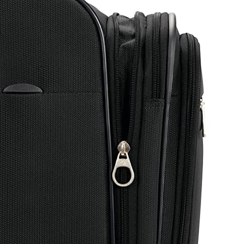 Samsonite Aspire DLX Softside Expandable Luggage with Spinner Wheels, Black, Carry-On 20-Inch