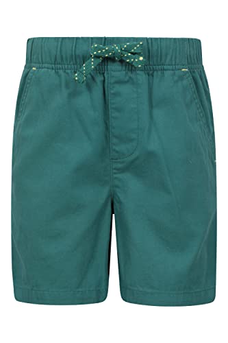 Mountain Warehouse Waterfall Girls Shorts - Durable Kids Hot Pants Green 9-10 Years