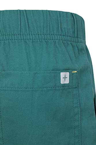 Mountain Warehouse Waterfall Girls Shorts - Durable Kids Hot Pants Green 9-10 Years