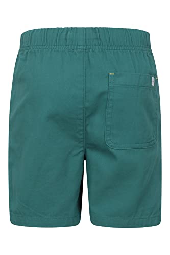 Mountain Warehouse Waterfall Girls Shorts - Durable Kids Hot Pants Green 9-10 Years