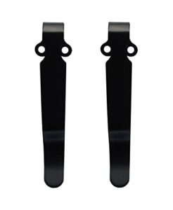 knifius 2 pcs deep carry pocket clips,titanium alloy pocket clip for edc knife, practical waist accessories for outdoor (b)