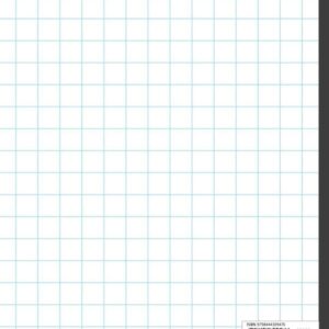 Graph Paper Notebook: 1 Inch Squares (109 Pages,Large, 8.5 x 11)