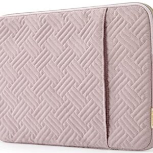 BAGSMART Laptop Carrying Case with Pocket, Compatible with 15.6 inch HP, Dell, Lenovo, Acer, Asus Notebook,Compatible with MacBook Pro 16 Inch , Pink