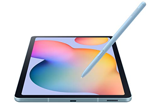 SAMSUNG Galaxy Tab S6 Lite 10.4" 128GB Android Tablet, S Pen Included, Slim Metal Design, AKG Dual Speakers, Long Lasting Battery, US Version, 2022, Angora Blue