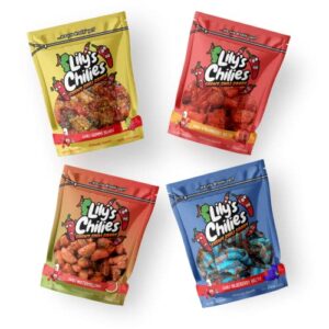 lilys chilies, sour and chili chewy candy (variety pack)